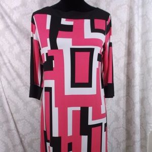 Brand New Emma&Michele Retro Color Block Dress M